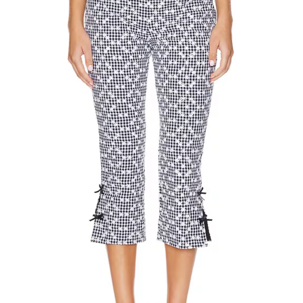 For Love & Lemons Mimi Pants in Black - Picture 4 of 16